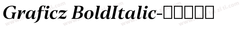 Graficz BoldItalic字体转换